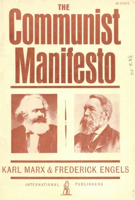 Il Manifesto del Partito Comunista, Marx ed Engels