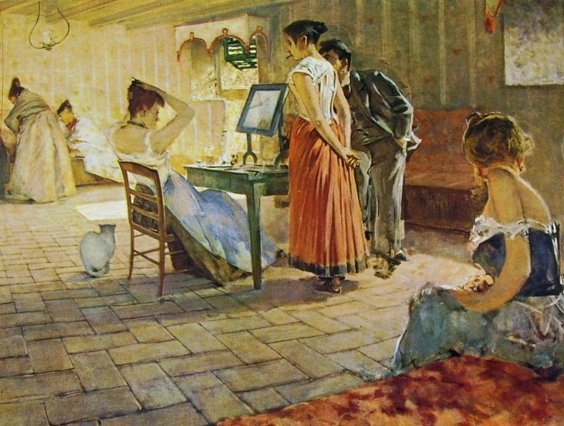 Telemaco Signorini, La toilette del mattino
